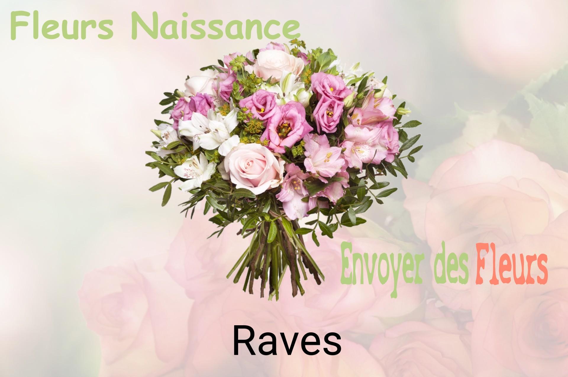Bouquet de fleurs de naissance livré à Raves